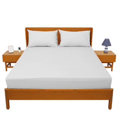 Premium Double Bed Sheet 96x102" – Ecru Dyed Cotton | Elegant, Soft & Breathable Bedding Set - Habitt