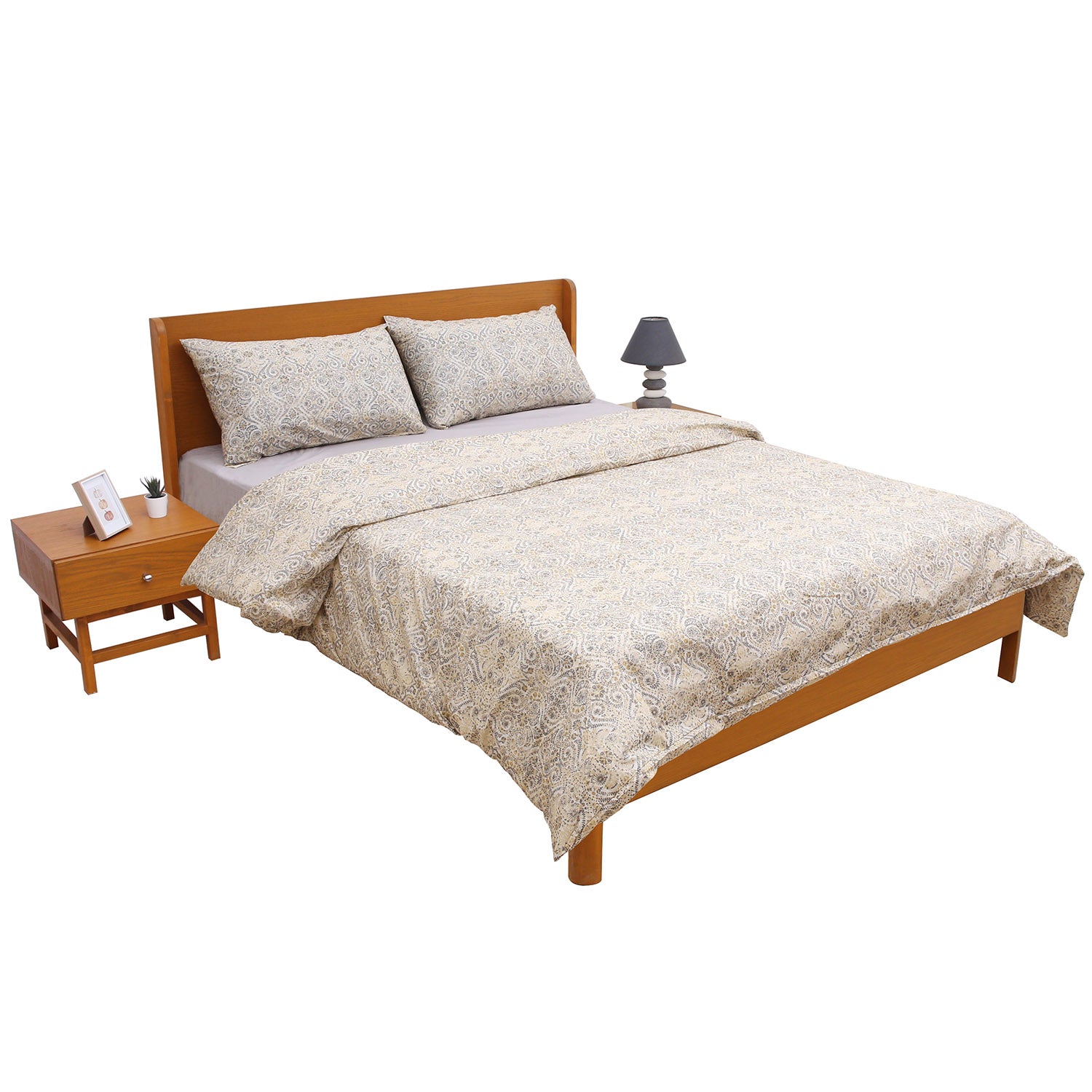 Amber Brown Double Quilt Cover 90x96" - Habitt