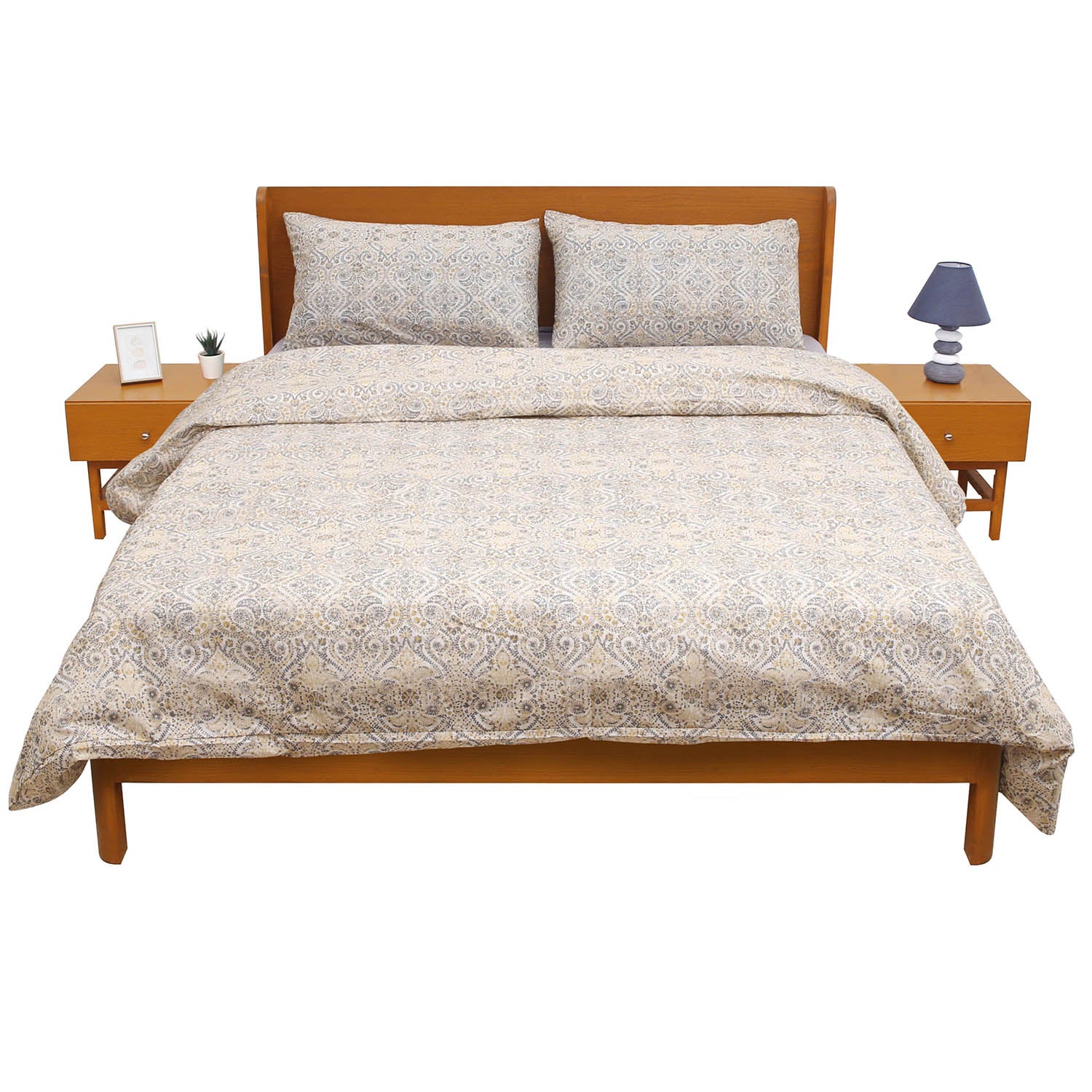Amber Brown Double Quilt Cover 90x96" - Habitt