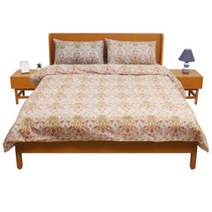 Cream Tan Double Quilt Cover 90x96" - Habitt