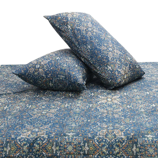 Lapis Double Quilt Cover 90x96" - Habitt