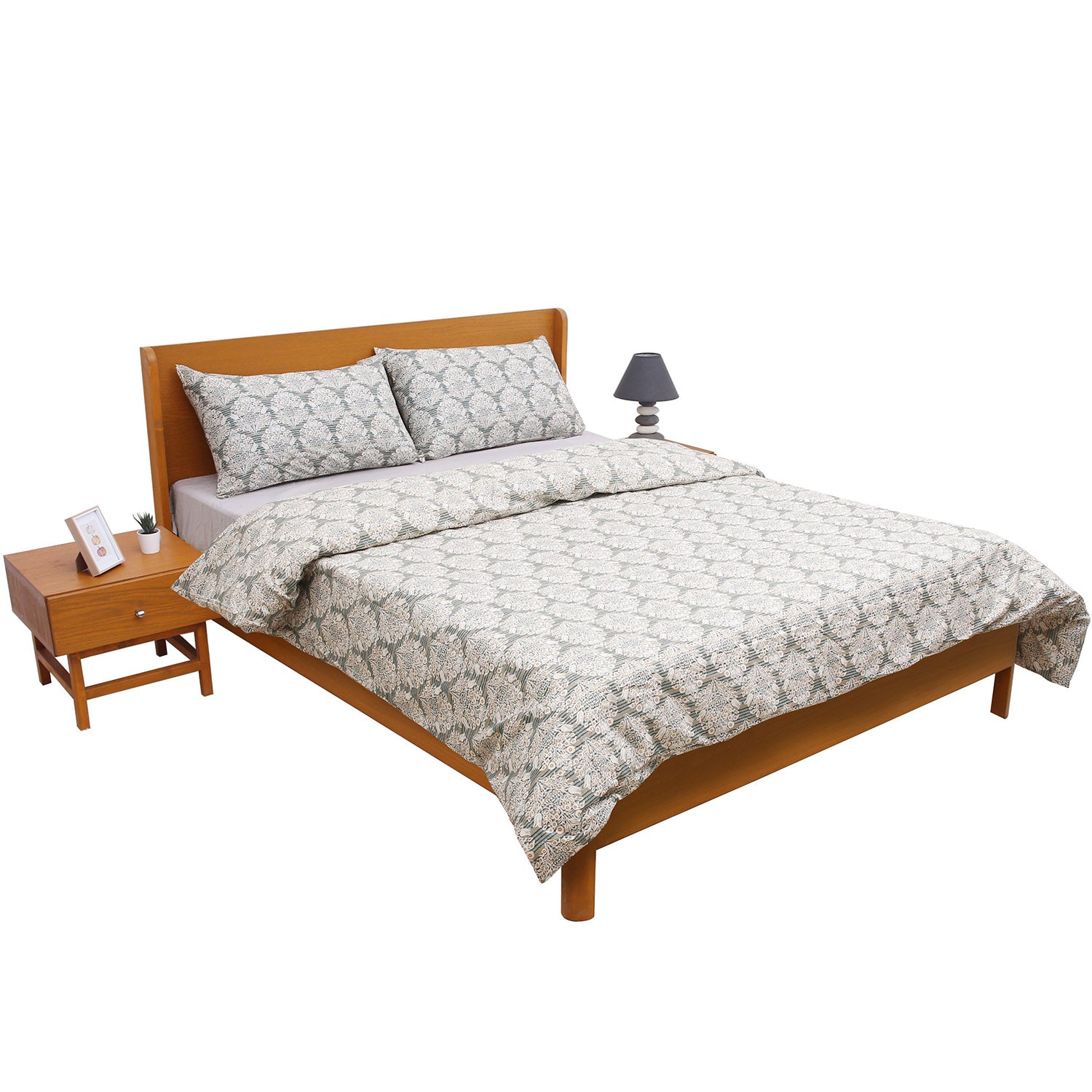 Pecan Brown Double Quilt Cover 90x96" - Habitt