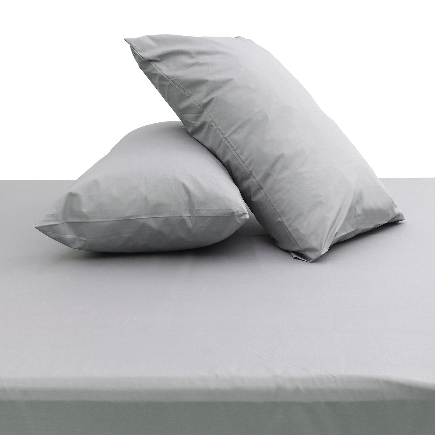 Oyster Grey Dyed Double Bed Sheet 96x102" – Soft Neutral Premium Bedding - Habitt