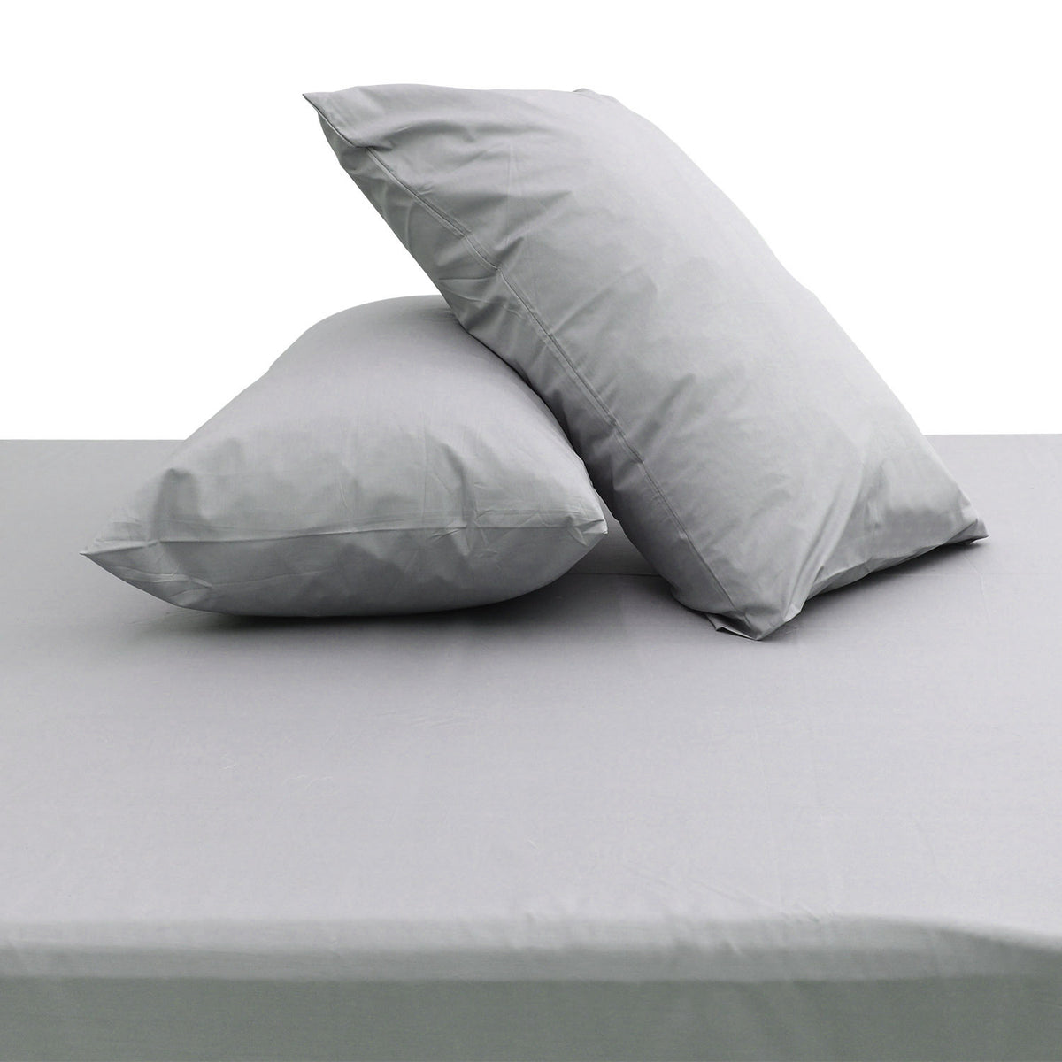 Oyster Grey Dyed Double Bed Sheet 96x102" – Soft Neutral Premium Bedding - Habitt
