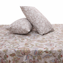 Lavender Garden Double Bed Sheet Set | Elegant Floral Printed Bedding | 94x98 Inches - Habitt