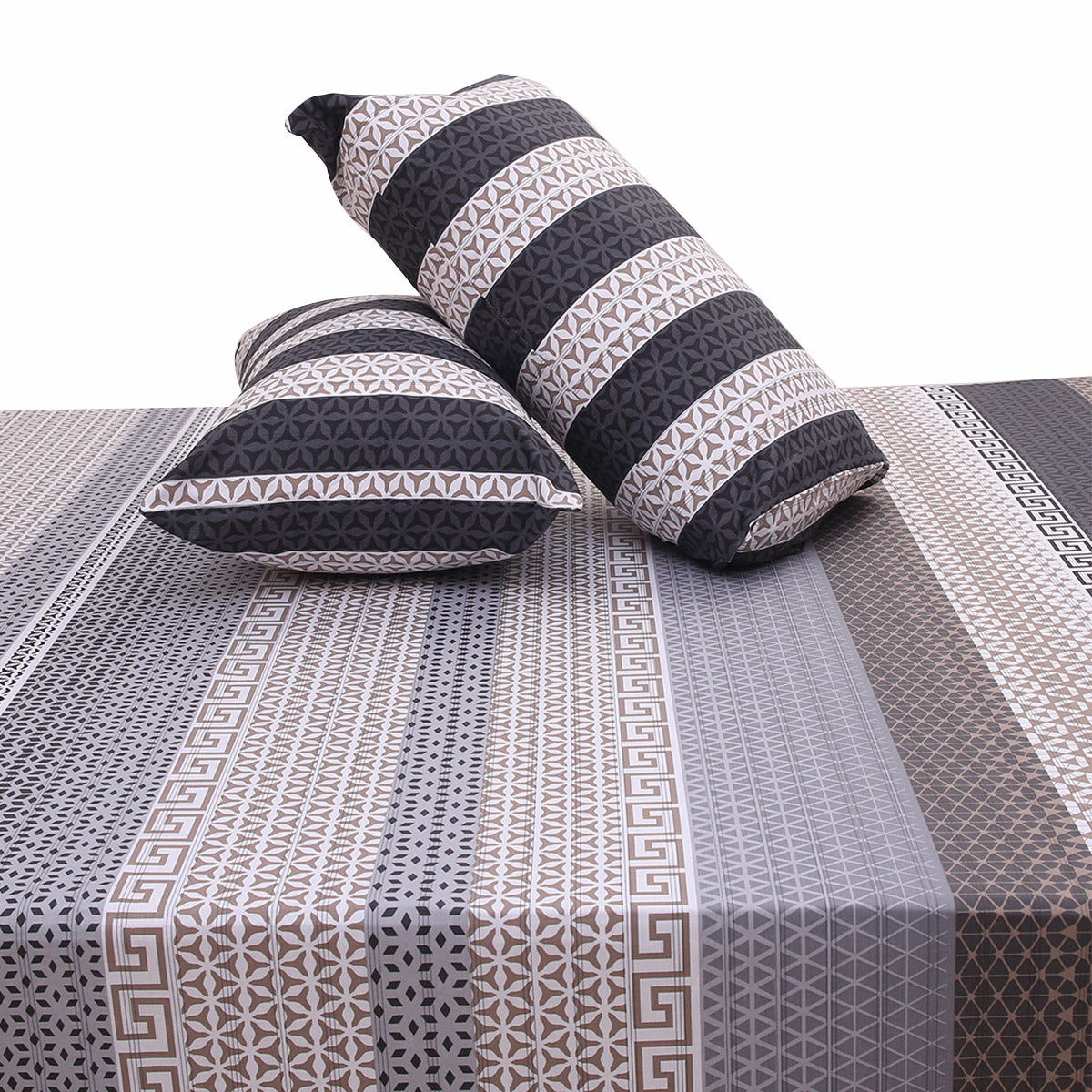 Striped Double Bed Sheet 94x98" - Habitt