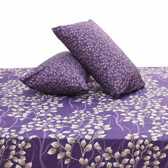 Luxe Purple Double Bed Sheet 94x98" - Habitt