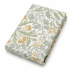 Botanical Floral Print Bed Sheet – Green & Mustard Pattern Bedding