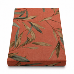 Green Leaf Double Bed Sheet 96 × 102 Inch Cotton | Botanical Leaf Print Bed Sheet for Double Bed | Soft Cotton Bedsheet