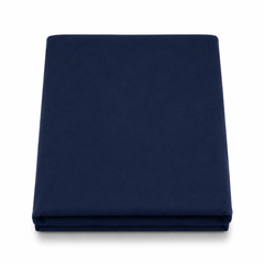 Navy Blue Dyed Double Bedding Satin – Solid Navy Luxury Double Bed Bedding Set for Bedroom