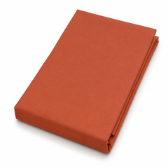 Terracotta Dyed Double Bedding Satin – Solid Color Luxury Double Bed Bedding Set