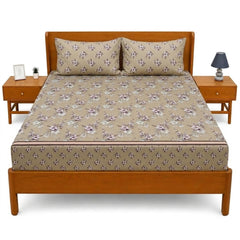 Double Bed Sheet Sandy Blossom – 94 × 98 Inch