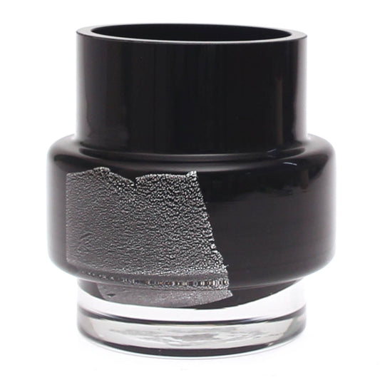 Black & White Pattern Color Glass Vase – Modern Decorative Vase - Habitt