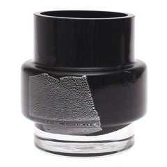 Black & White Pattern Color Glass Vase – Modern Decorative Vase - Habitt