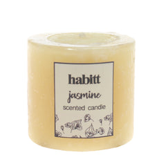 Jasmine Pillar Candle 2x2" - Habitt