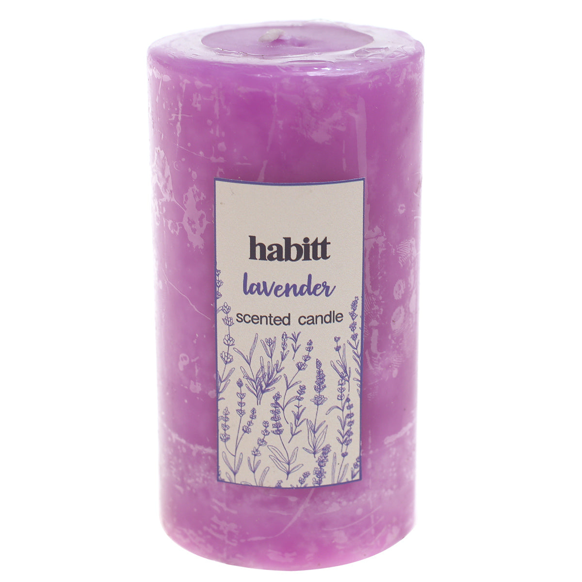 Lavendor Pillar Candle 2x4" - Habitt