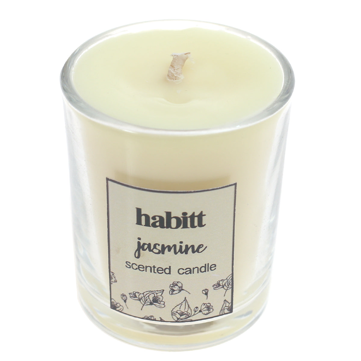 Mini Glass Jar Candle Jasmine - Habitt