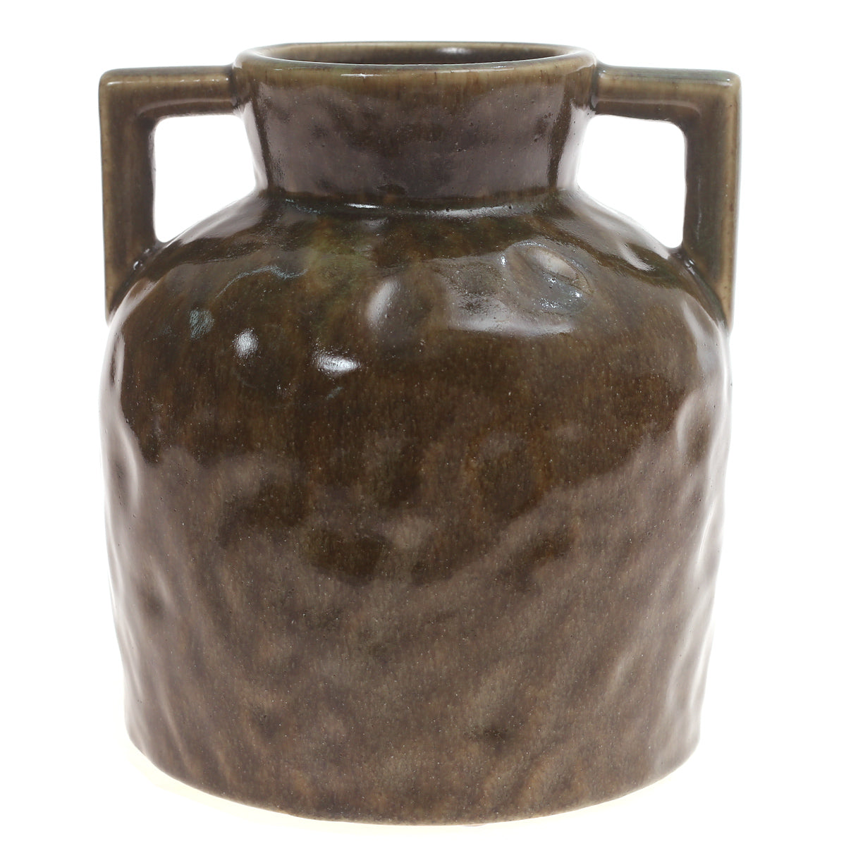 Ceramic Vase Antique Green 7.34X7.34X8.5Inch CH-009 - Habitt