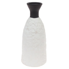 Ceramic Vase L Black & White 5.34 X 5.34 X 12 Inch TYX-049 - Habitt