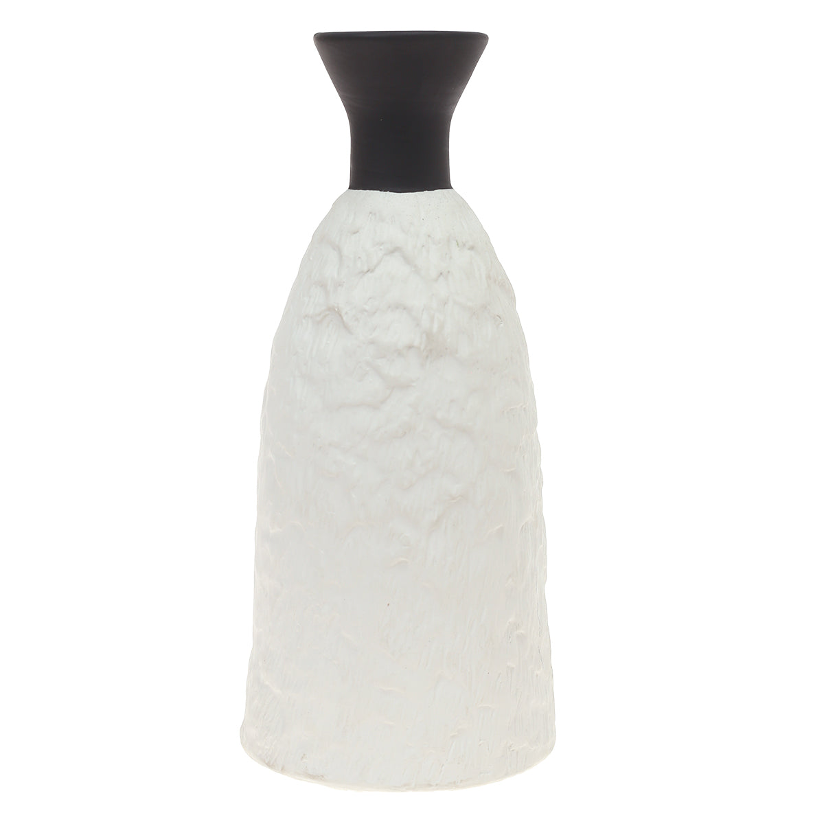 Ceramic Vase L Black & White 5.34 X 5.34 X 12 Inch TYX-049 - Habitt