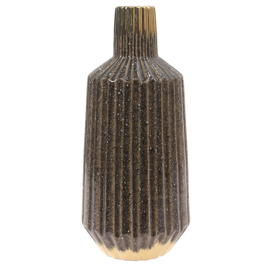 Ceramic Vase L Gold & Green 6.67 X 6.67 X 15 Inch TYX-004 - Habitt