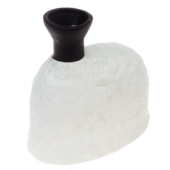 Ceramic Vase M Black & White 9 X 5.25 X 9 inch TYX-051 - Habitt