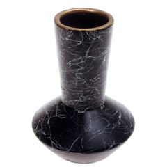 Ceramic Vase Texture Black 7X7X9.5Inch CH-020 - Habitt