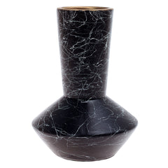 Ceramic Vase Texture Black 7X7X9.5Inch CH-020 - Habitt