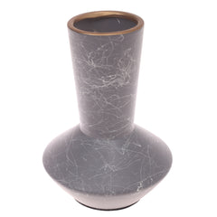 Ceramic Vase Texture Grey 7X7X9.5Inch CH-019 - Habitt