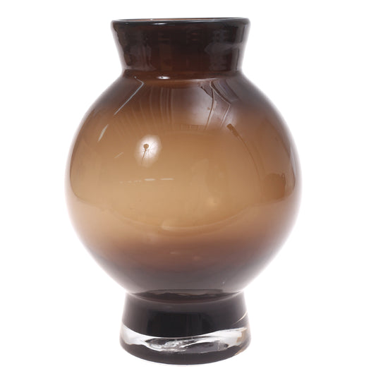 Glass Vase Brown 8X8X11Inch HY-051 - Habitt
