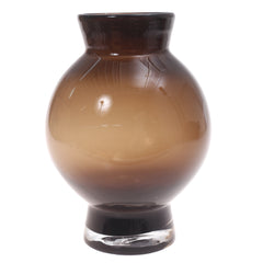 Glass Vase Brown 8X8X11Inch HY-051 - Habitt
