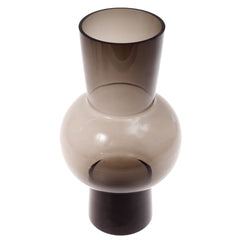 Glass Vase L Black 7.34X7.34X13Inch HY-055 - Habitt