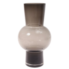 Glass Vase L Black 7.34X7.34X13Inch HY-055 - Habitt