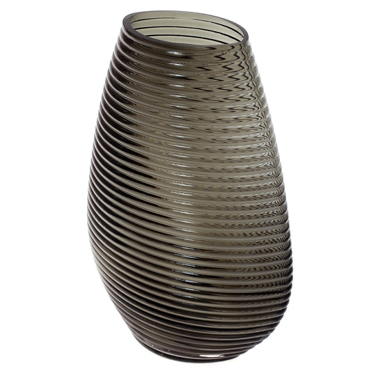 Glass Vase M Bottle Green 7.5X4X10inch HY-027 - Habitt