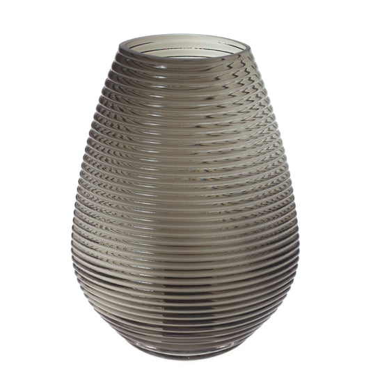 Glass Vase M Bottle Green 7.5X4X10inch HY-027 - Habitt