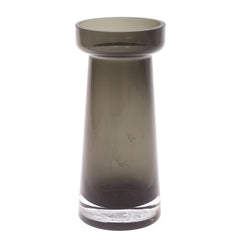 Glass Vase S Black 3.34 X 3.34 X 8 Inch HJM-019 - Habitt