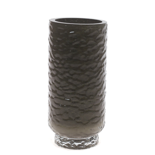 Glass Vase S Green 4.33 X 4.33 X 9 Inch HJM-007 - Habitt