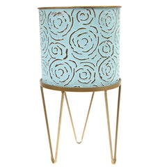 Planter L Blue 11.5X11.5X21Inch HQ-004 - Habitt
