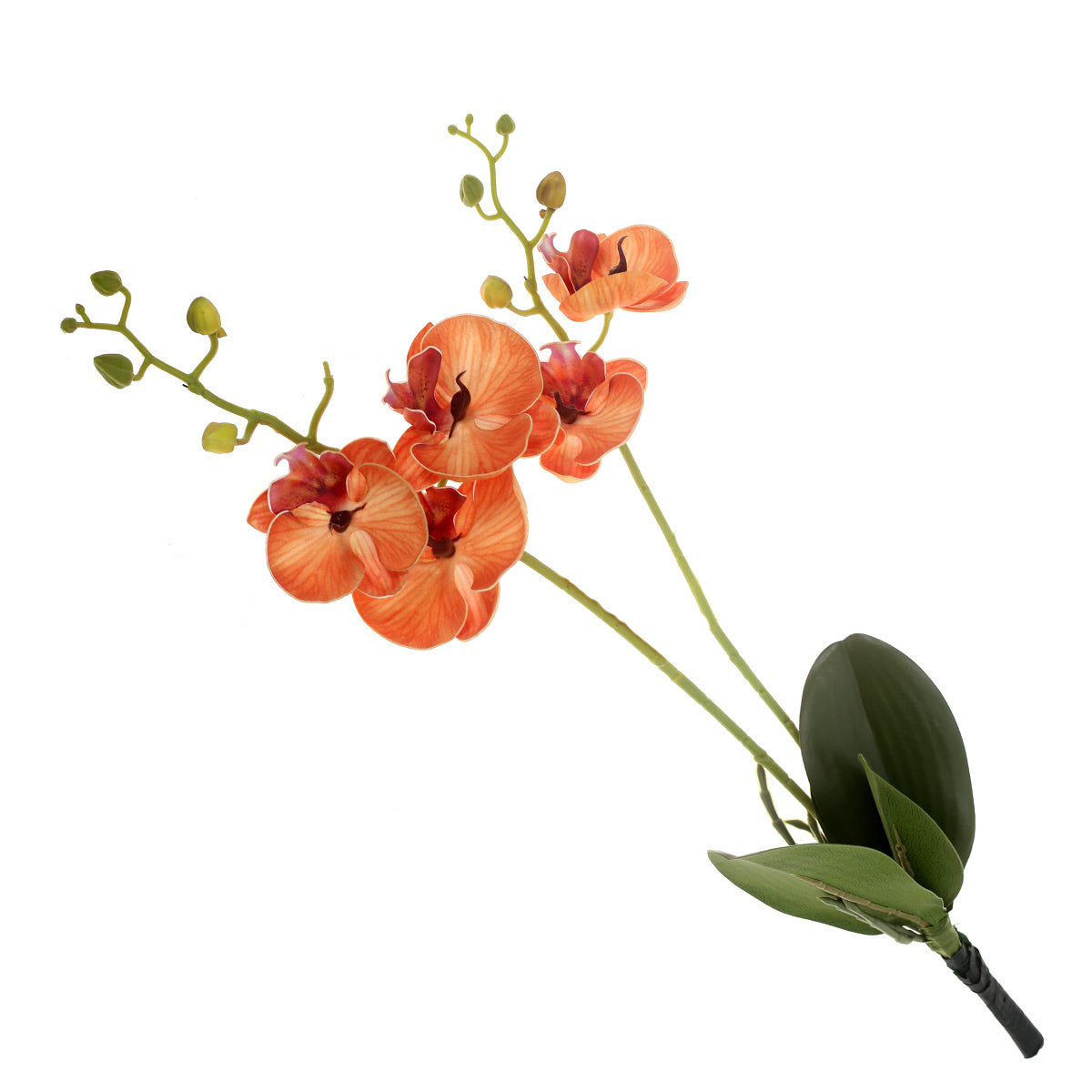 Orchid Flower Stick Orange 22 Inch Hight SX-012 - Habitt