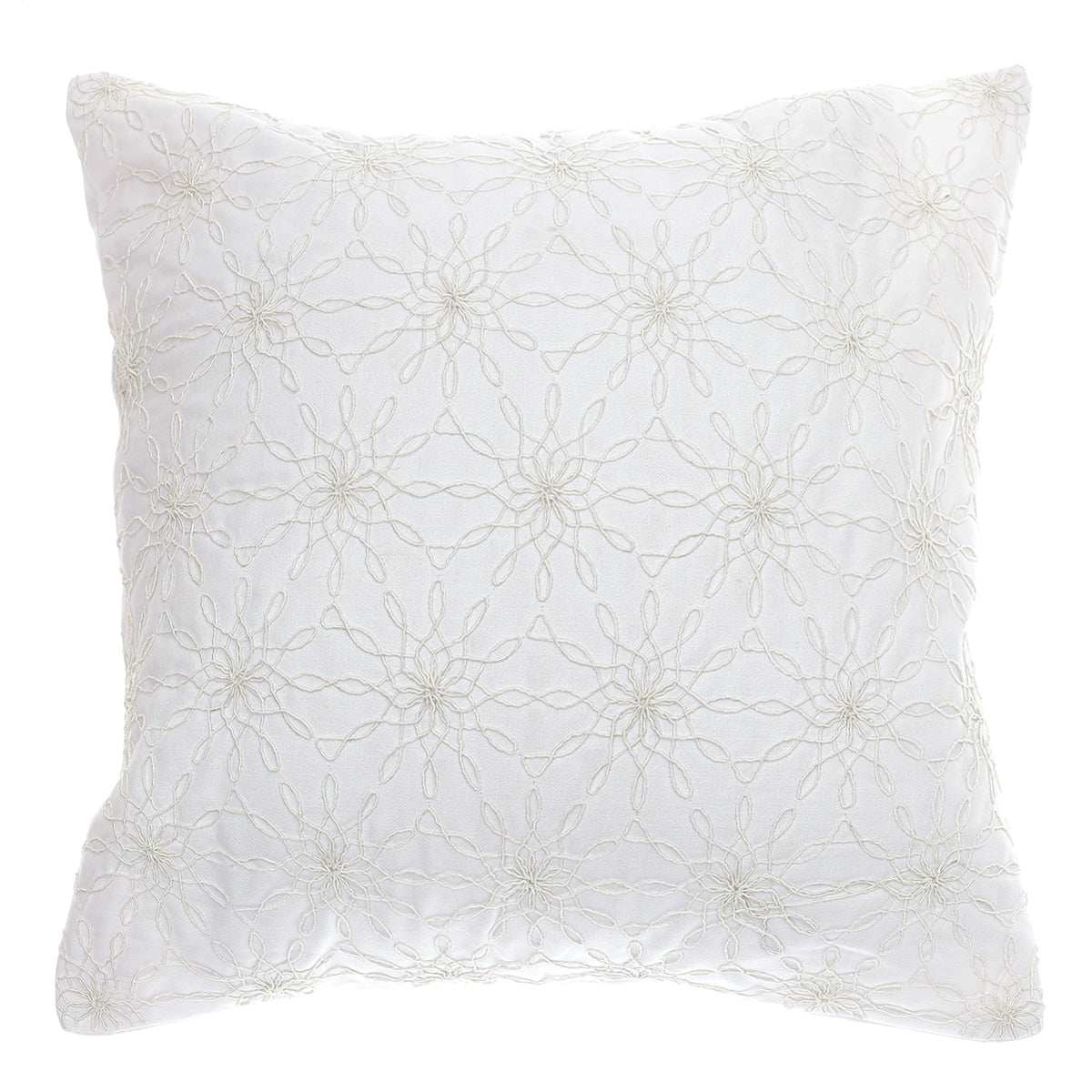 White Textures Cushion Cover 20x20" - Habitt