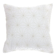 White Textures Cushion Cover 20x20" - Habitt