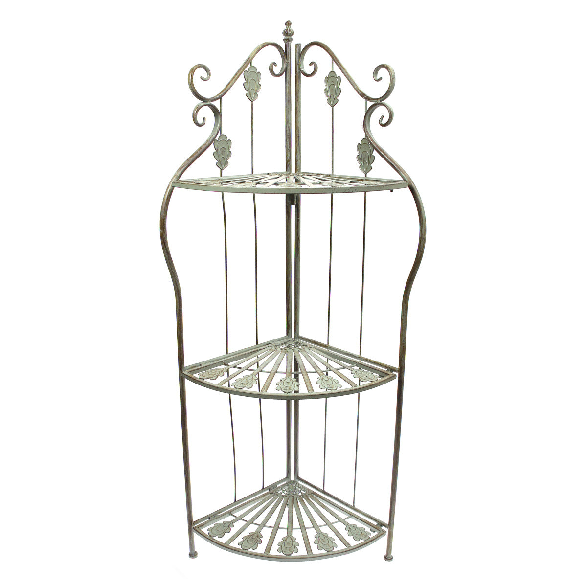 3 Step Corner Rack Antique 14 X 47 Inch Hx-07 - Habitt