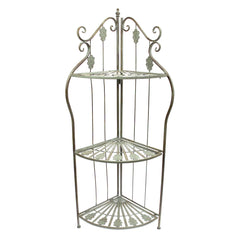 3 Step Corner Rack Antique 14 X 47 Inch Hx-07 - Habitt