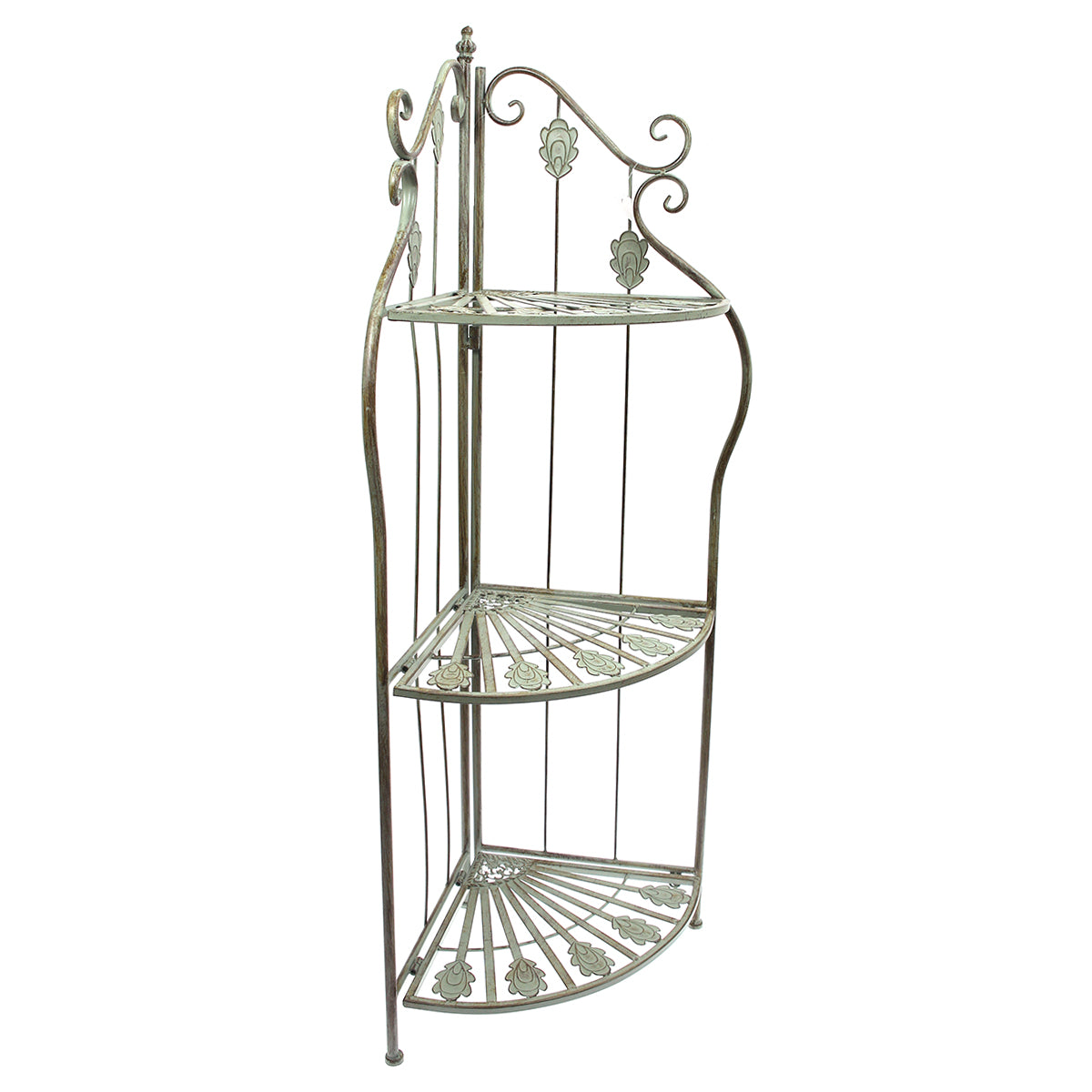 3 Step Corner Rack Antique 14 X 47 Inch Hx-07 - Habitt