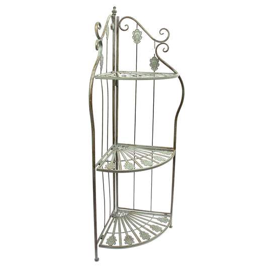 3 Step Corner Rack Antique 14 X 47 Inch Hx-07 - Habitt