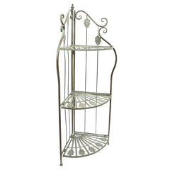 3 Step Corner Rack Antique 14 X 47 Inch Hx-07 - Habitt