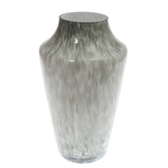 Glass Vase Green & White 14 Inch Height HY-11 - Habitt