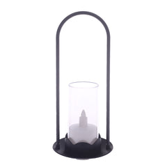 LED CANDLE L BLACK 9 Inch Height FY-11 - Habitt