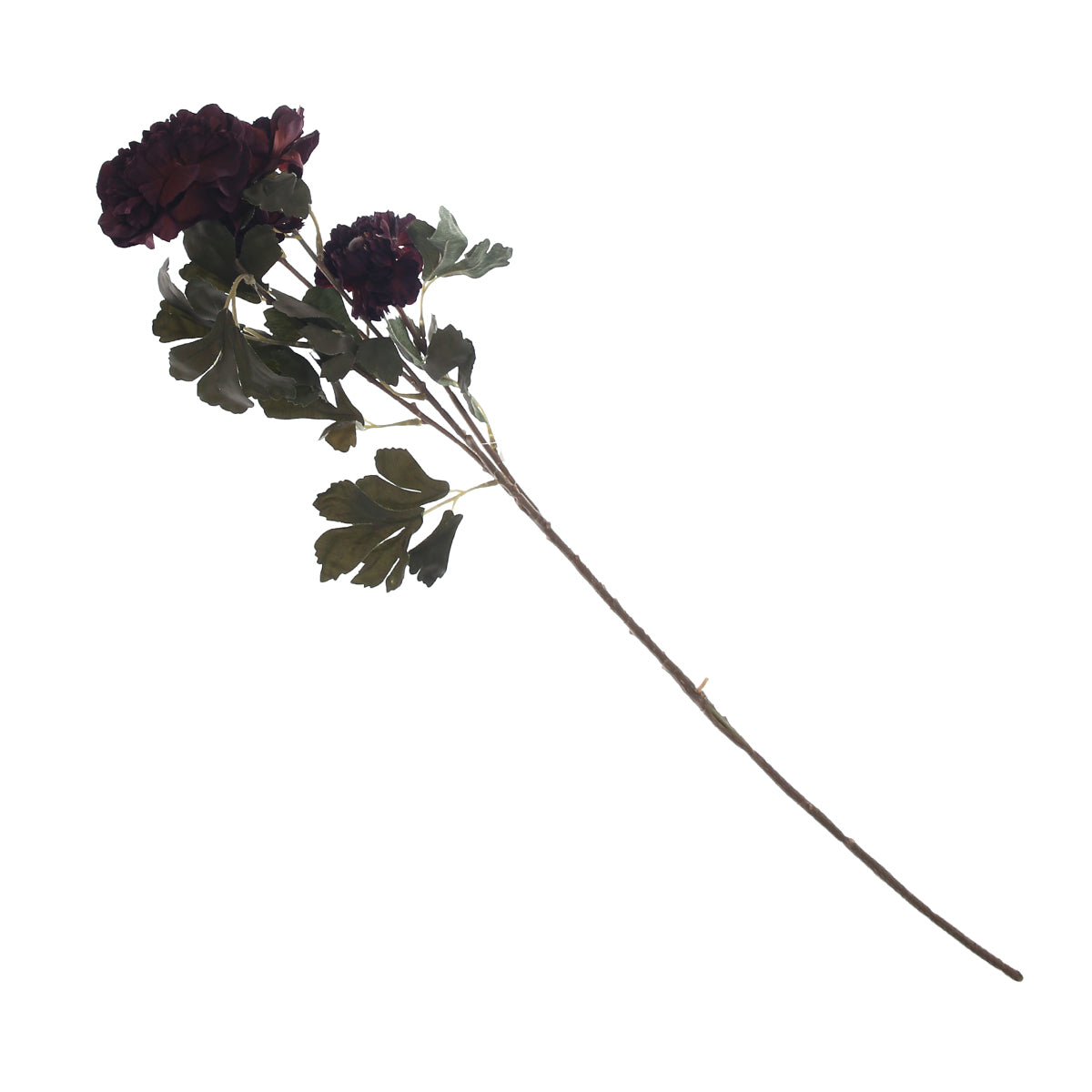 Artificial Dark Purple Chrysanthemum Flower Stick – Elegant Faux Floral Stem for Home Décor & Arrangements (EF2672) - Habitt