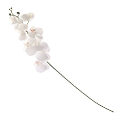 Artificial White Orchid Flower Stick – Elegant Orchid Spray FG7870 - Habitt